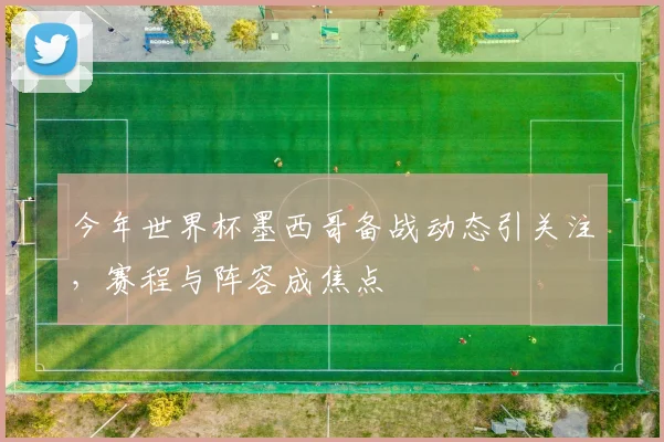 今年世界杯墨西哥备战动态引关注,赛程与阵容成焦点